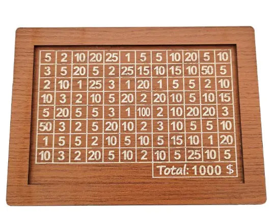 Wood money box saver