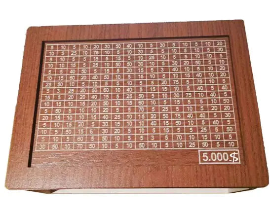 Wood money box saver