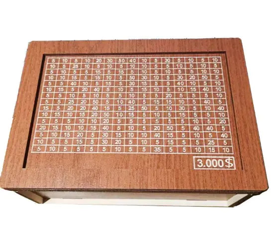 Wood money box saver