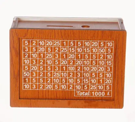 Wood money box saver