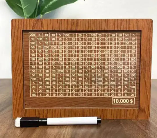Wood money box saver