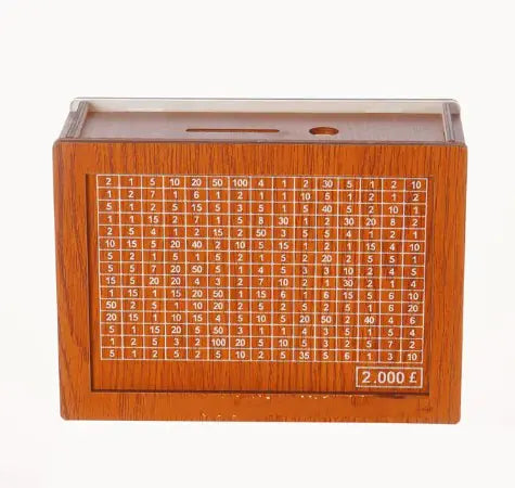 Wood money box saver